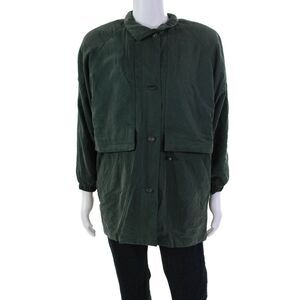 Mackintosh Mens Full Zip Collar Layered Long Sleeve Jacket Green Size Medium